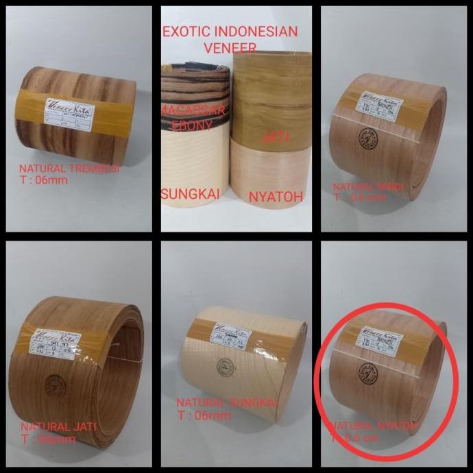 """] VENEER VENER VINER VINIR PLIMIR KULITKAYU NYATOH ASLI ORIGINAL NATURAL