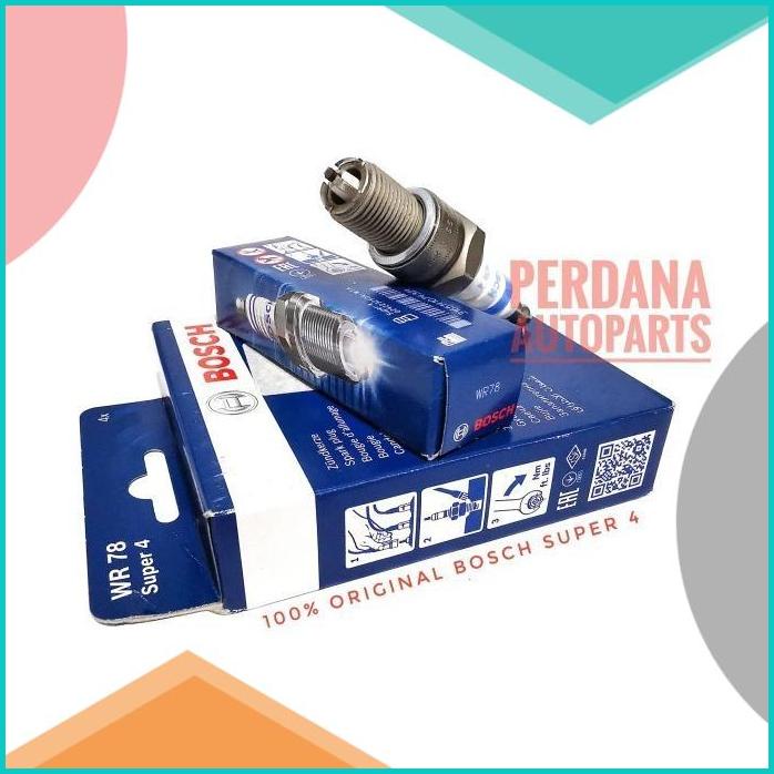 Busi BOSCH Super4 Kaki4 Toyota Kijang Kotak, Kijang Kapsul, Kijang EF