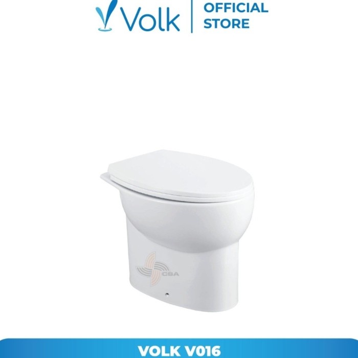 Terbaru Kloset Duduk Siram Volk Putih/Kloset Duduk Siram Volk Promo Terlaris