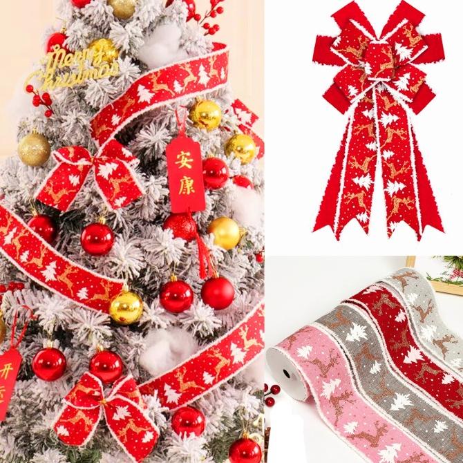 

Pita Natal Bulu Dekorasi Pohon Pita Kado Murah Hiasan Christmas Murah Berkualitas