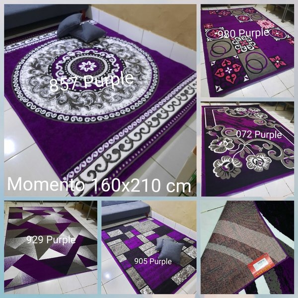 Karpet Permadani Ungu Violet Purple Momento 160x210 cm