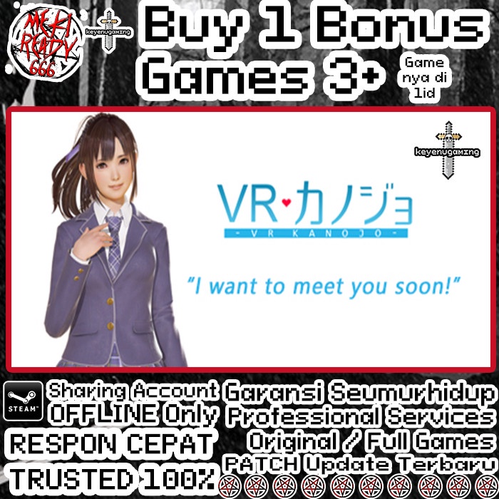 VR Kanojo PC ORIGINAL Buy 1 Bonus 3 Game