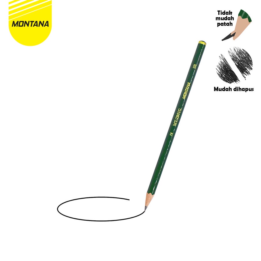 

Pencil / Pensil Montana MT-2B01G Hijau / 2B