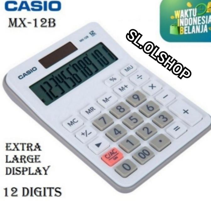 

KALKULATOR/CALCULATOR CASIO MX ~12B 12 DIGITS /PUTIH/HITAM