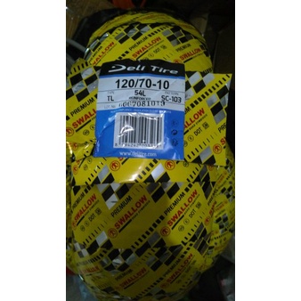 Ban Motor - Ban Vespa - Ban Belakang Vespa - Ban Swallow SC 103 - SC-103 TL - Tubeless - 120-70-10 -