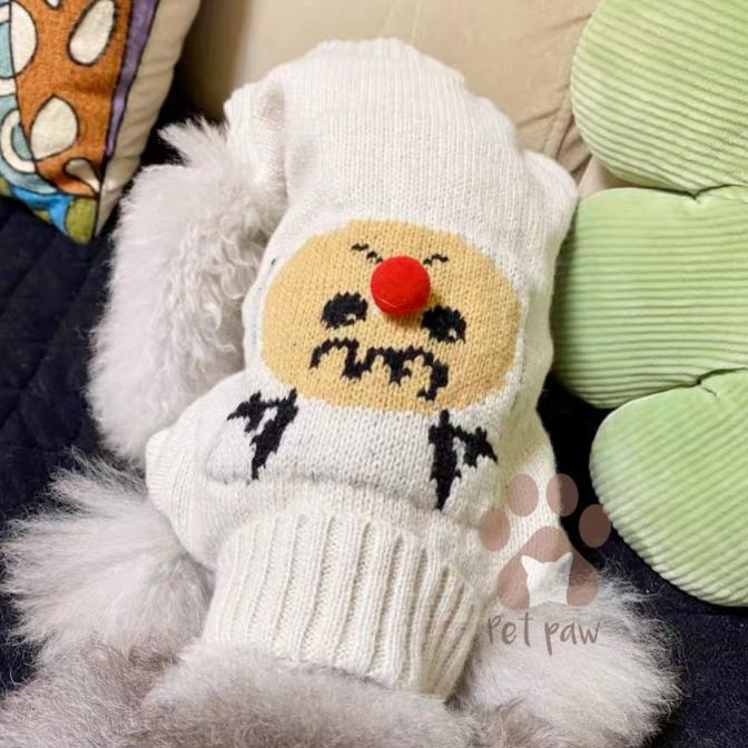 Natal // Petpaw Baju Anjing Kucing Natal Christmas Frosty Sweater Rajut Import Stok Terbatas