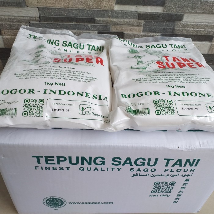 

Harga!! Tepung Sagu Tani Super 1 Dus Via