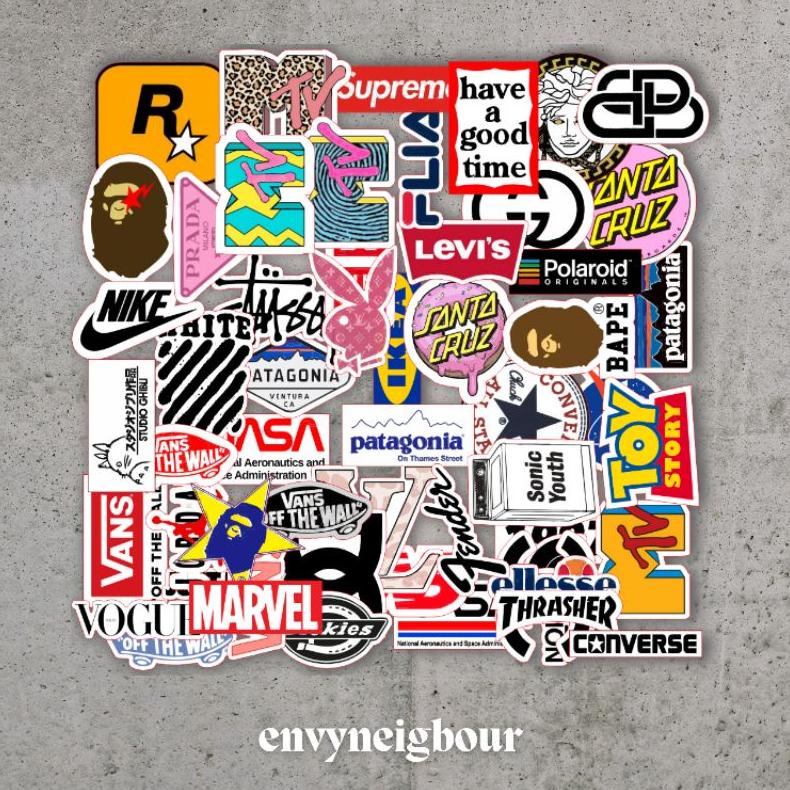 

Promio Sticker Famous Brand (Isi 50+ Pcs) Diskon