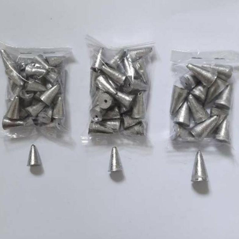 Timah pancing type kerucut