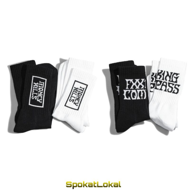 Kaos Kaki Compass Fr2 Fxxking Compass & Money Kill Sock Original BNIB Fullset