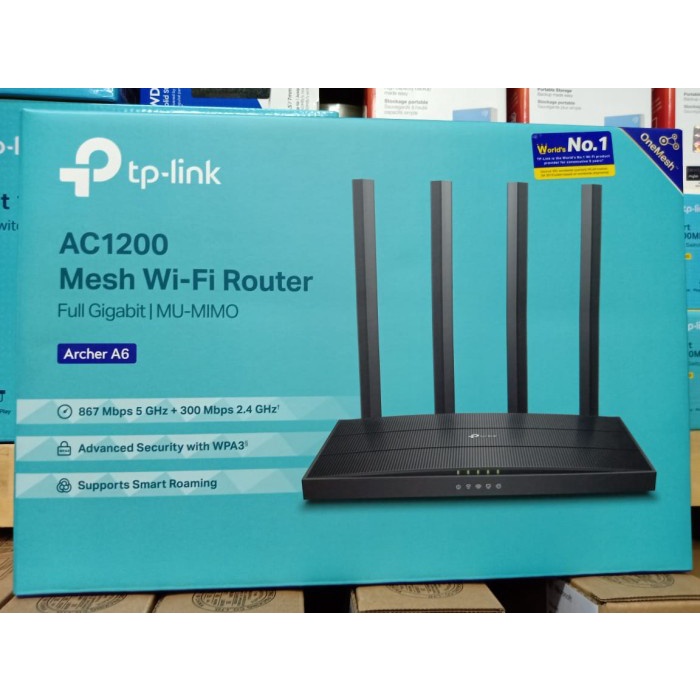 Wireless Router TP LINK AC1200 ARCHER A6 (4 ANTENA)