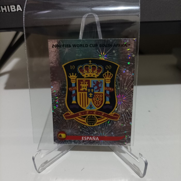 kartu bola stiker panini fifa wc spain football logo rerekeke85