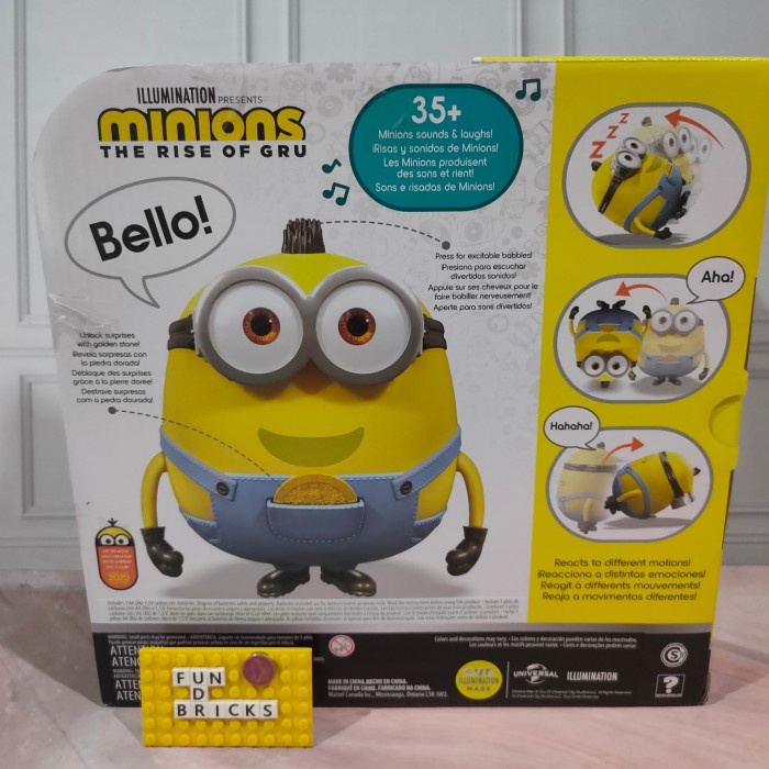 minions the rise of gru babble otto interactive robot mattel