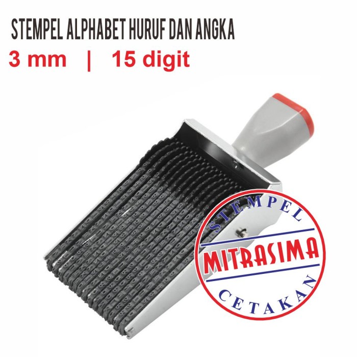 

Stempel serbaguna Alphabet ( Angka dan huruf ) sistem diputar