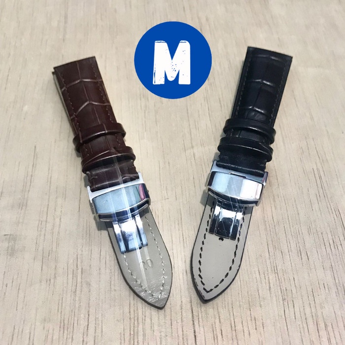 STRAP TALI JAM TANGAN KULIT BUTTERFLY ORIGINAL VERANDA COKLAT