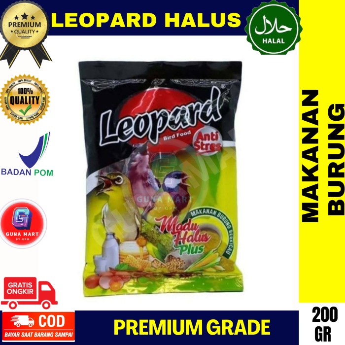 >>>>>] Makanan Pakan Burung Leopard Pur Voer Halus Madu & Rumput Laut Murai