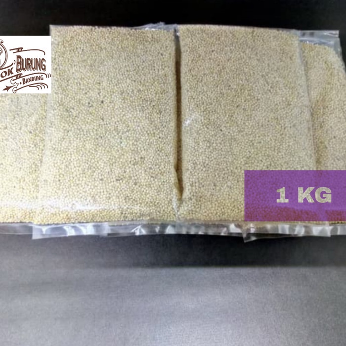 """] MILET PUTIH MAKANAN BURUNG LOVEBIRD CANARY PARKIT AUSTRALIA DAN PARROT