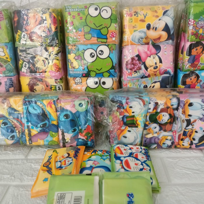 DOMPET TISSUE SAKU KARAKTER 100% ORIGINAL