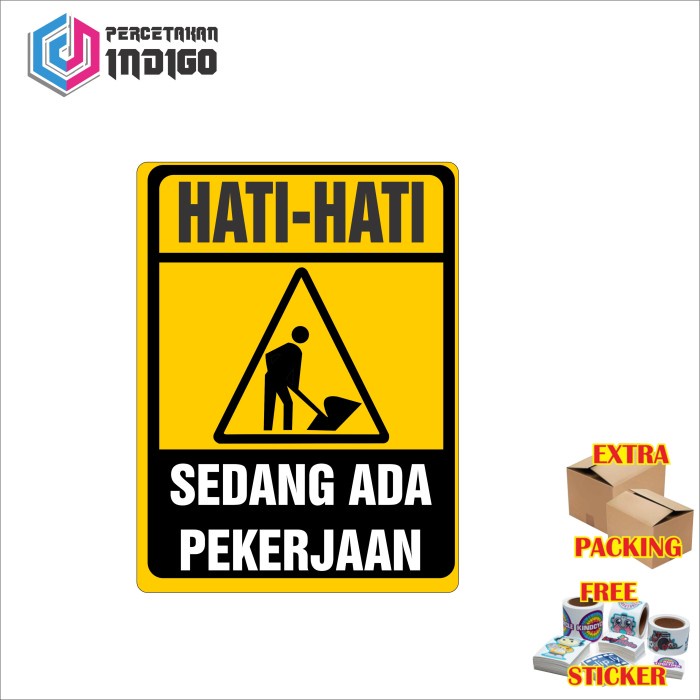 

Promo Plat Alumunium Rambu Hati Hati Sedang Ada Pekerjaan