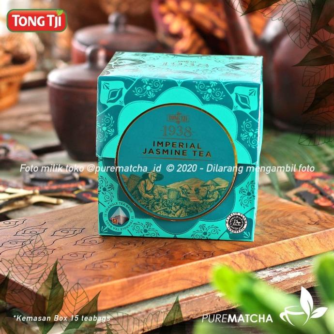 

Tong Tji Imperial Jasmine Tea Box 15 Pyramid Tea Bag Teh Celup Melati Kode 173