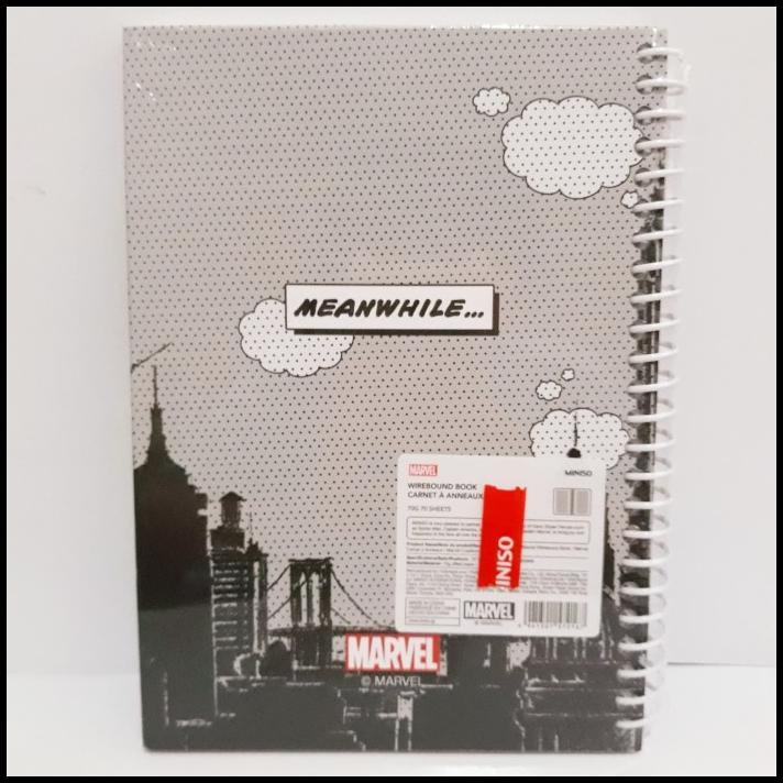 

HOT DEAL LIMITED MARVEL X MINISO WIREBOUND BOOK / BUKU TULIS RING SPIDER MAN