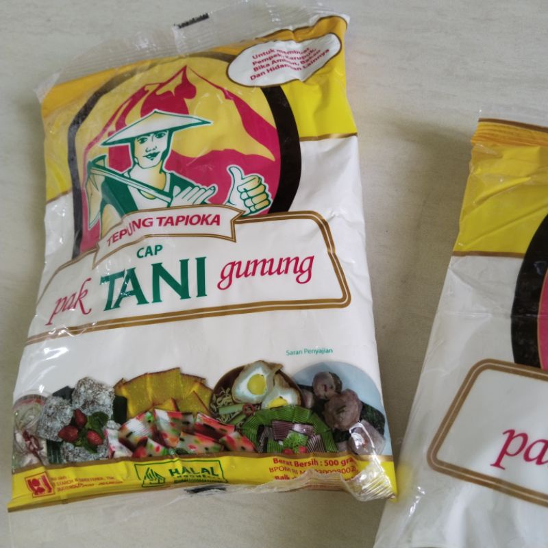 

Tepung Tapioka cap Pak Tani Gunung 500gr
