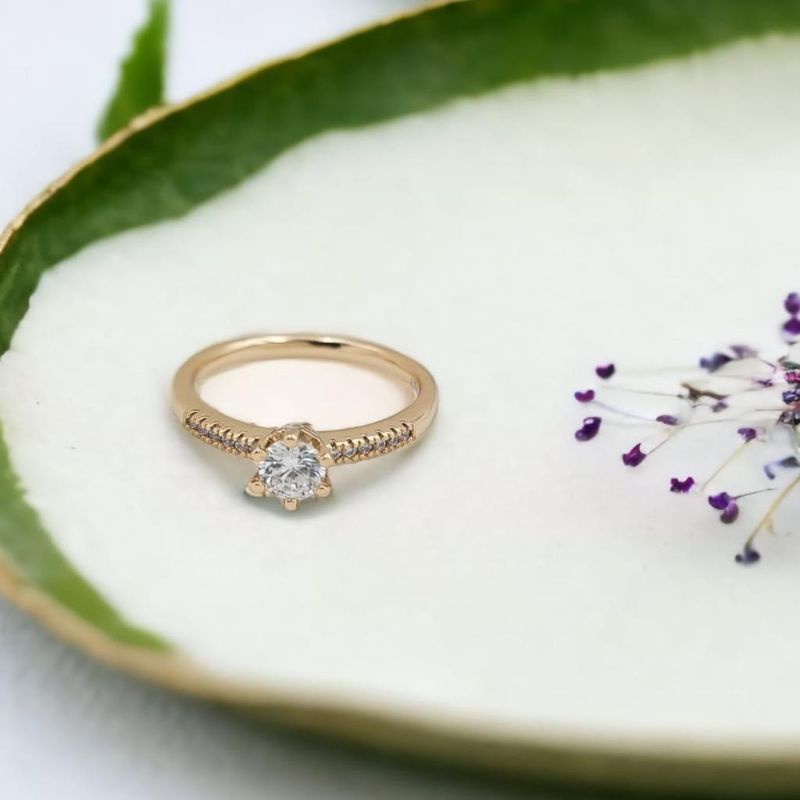 cincin diamond mata satu