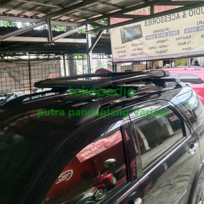 ✅New Ori Roof Rack Bagasi Mobil Toyota Rush Lama Merk Platinum Plus Cross Bar Diskon