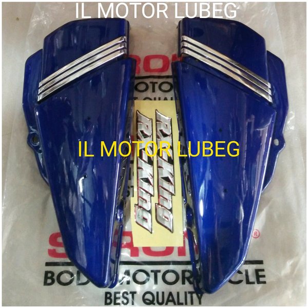 Cover Tutup Aki Rx King New Less Chrome Warna Biru