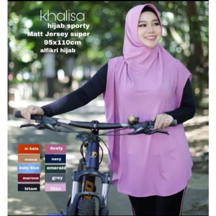 Jilbab Instan Sporty Daisha Khimar Olah Raga Muslimah