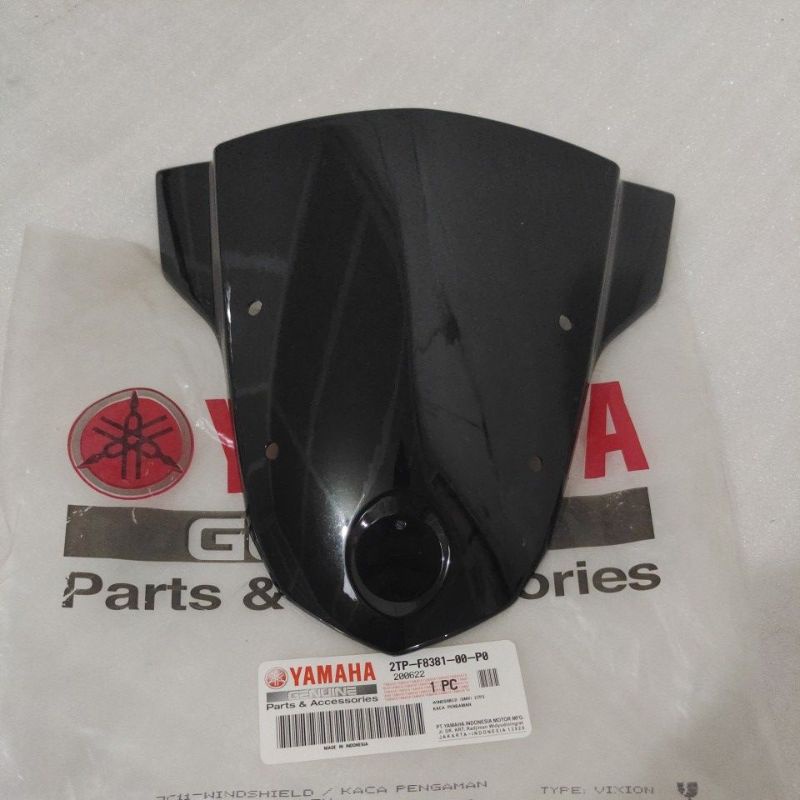 Windshield Visor Tameng Lampu Depan YAMAHA Vixion New Advance NVA Hitam ORIGINAL 2TP-F8381-00-P0 - M