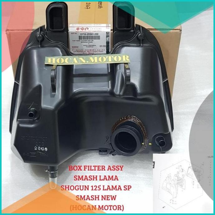 BOX FILTER ASSY SMASH LAMA SMASH NEW 110 SHOGUN 125 ORISINIL SGP 1370