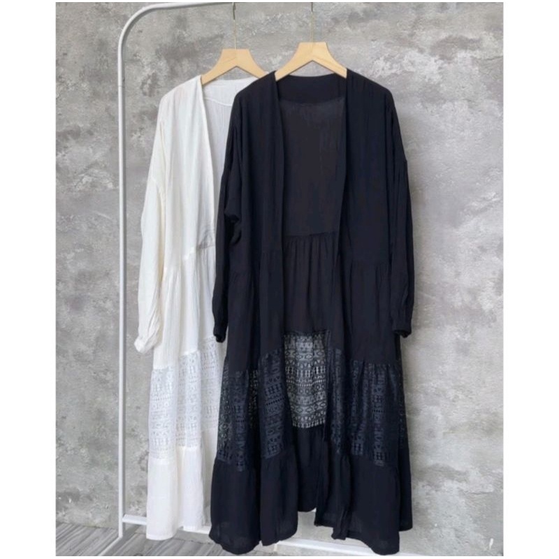 Kardigan Outer Crinkle X Brokat #743