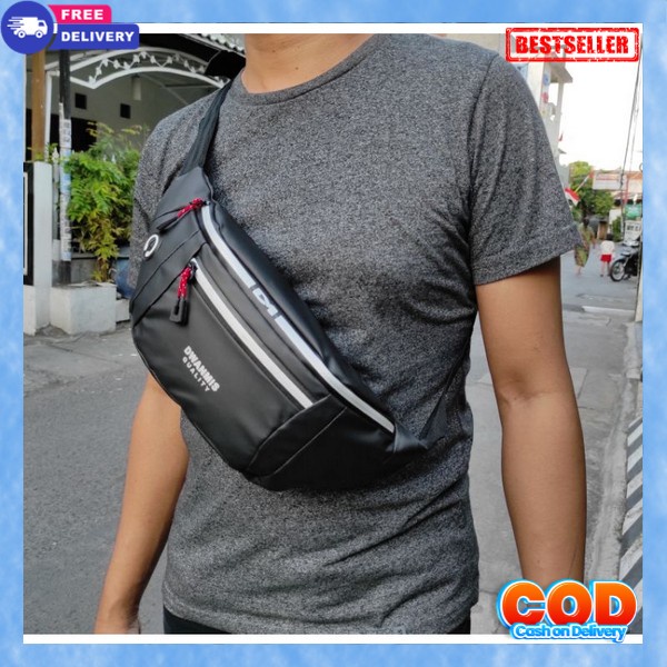 Slingbag Cowok Keren Waistbag Gaya Korea Tas Selempang Pria Wesbag Terbaru 2024 Tasselempang Laki-La