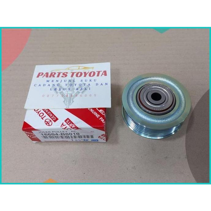 Poli Pully Pulley Tensioner AC 6 Ulir 6PK Veloz Rush Asli 16604-B0010
