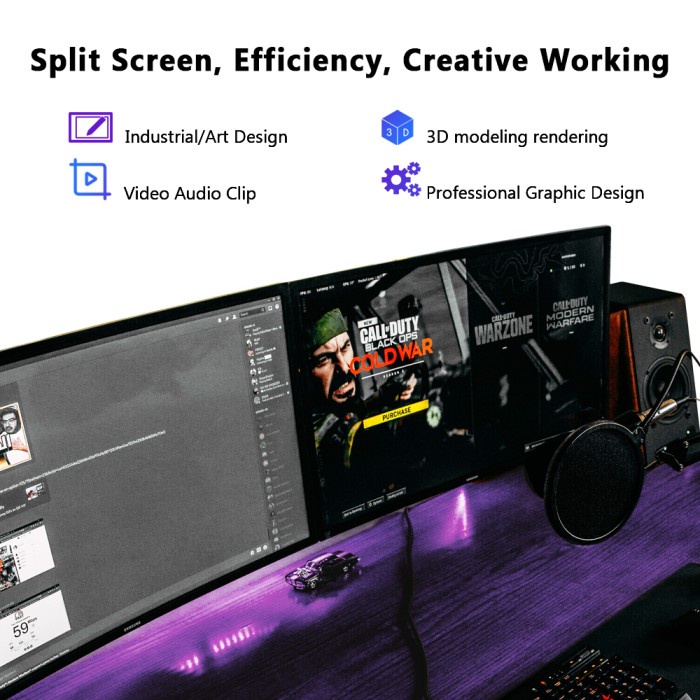 AISURIX New VGA AMD RX 580 8GB VGA Card DDR5 256Bit 2048SP HDMI RADEON