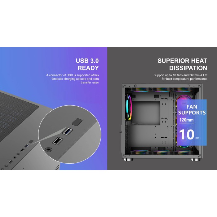 CASING VENOM RX DAEMON XL BLACK TEMPERED