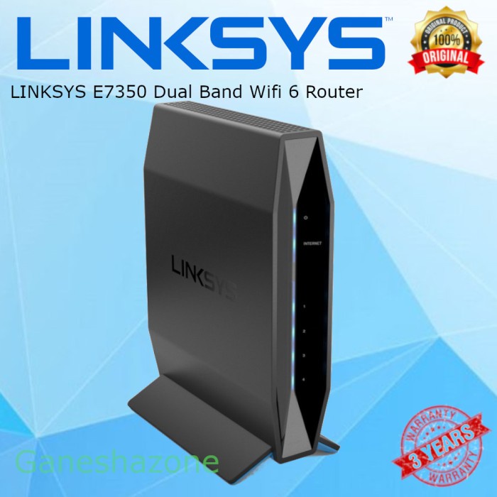 Linksys E7350 Dual-Band AX1800 WiFi 6 Router