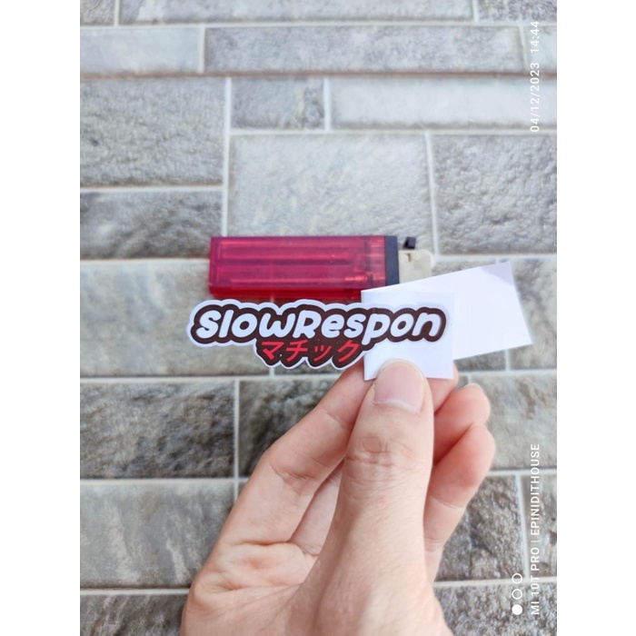 

Terlaris - Stiker Kata Slow Respon Gaul Viral Helm Variasi Motor Mobil Laptop HP