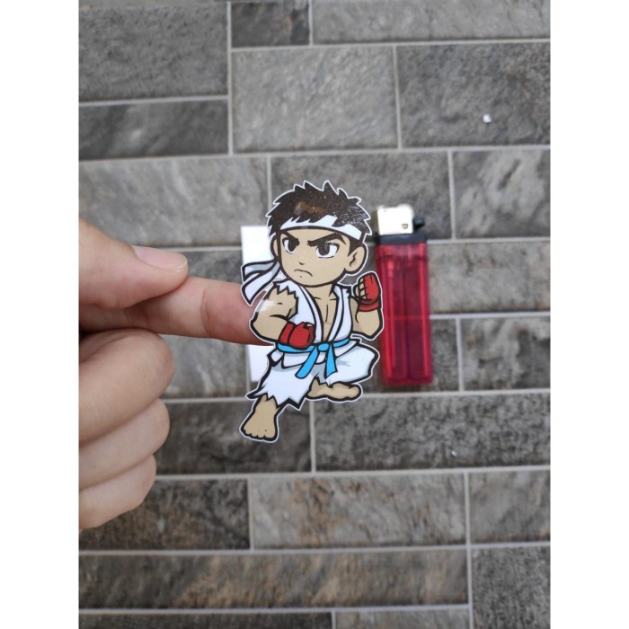 

Terlaris - Stiker Vinyl Ryu Street Fighter Karakter Motor Helm Laptop HP Sepeda