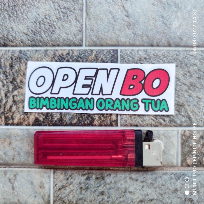 

Terlaris - Stiker Kata Quote Lucu Open BO Plesetan Humor Vinyl Motor Laptop Buku