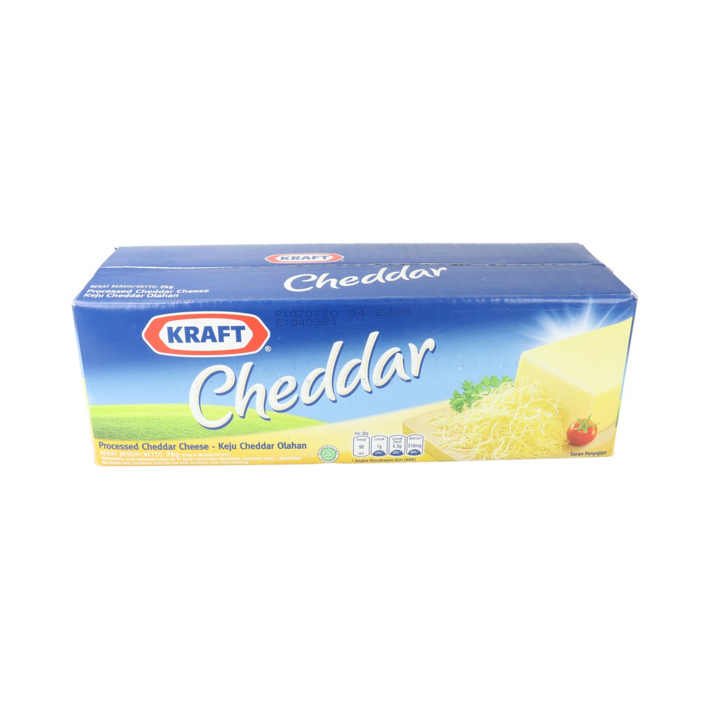 

Keju Cheese Cheddar Kraft Processed Cheddar Cheese 2 Kg