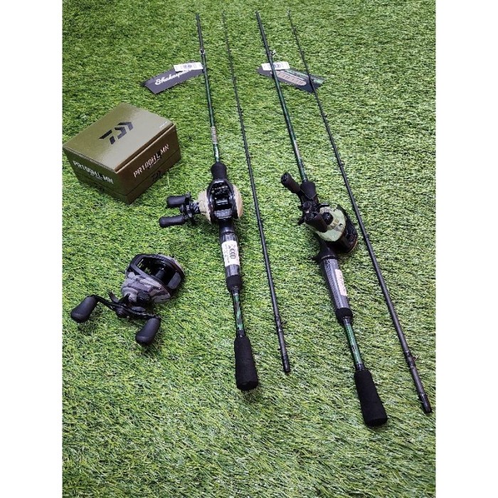 Promo Combo Camo Paket Hemat Reel Bc Daiwa Pr100 Hsl Dan Joran Shakespeare R