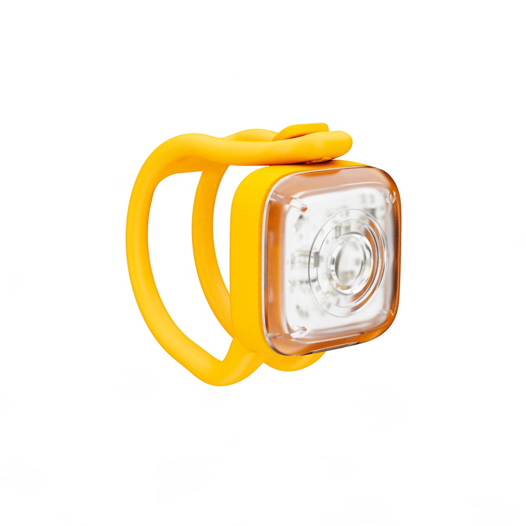 Decathlon ELOPS Lampu Sepeda Belakang/Depan Daya Baterai - Kuning - 8600478