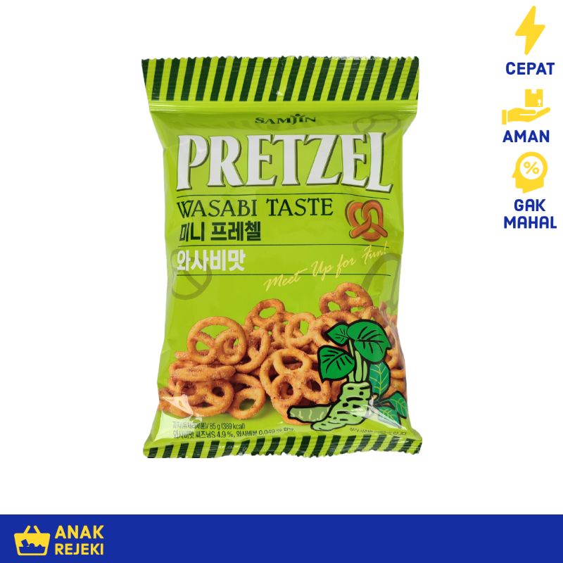 

Pretzel Wasabi Snack Samjin 85gr - Snack Korea Pretsel Pretzels Hot