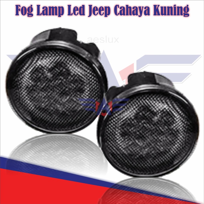 [Original] Fog Lamp Led Jeep Cahaya Kuning Diskon