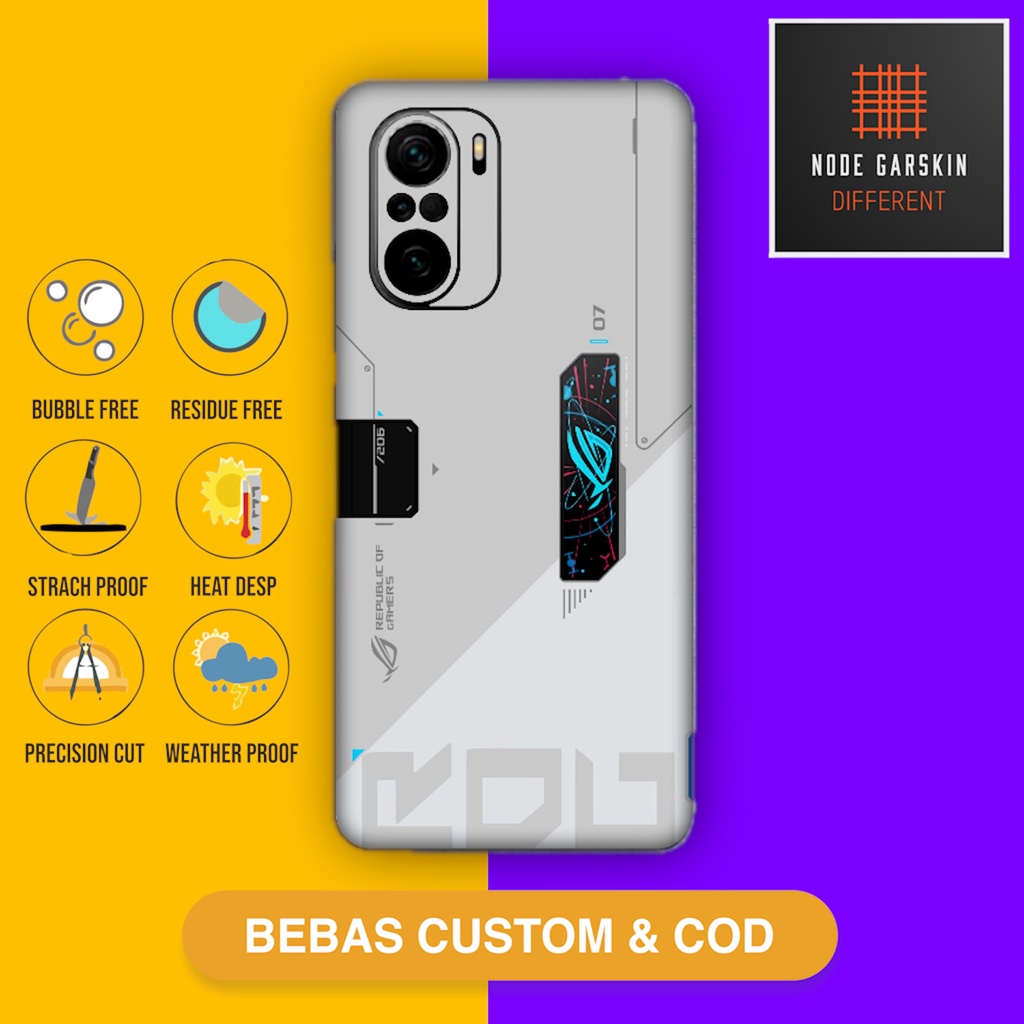 Garskin Skin Poco F3 Fullbody Atau Backonly rogg 7  - Vinyl Protector