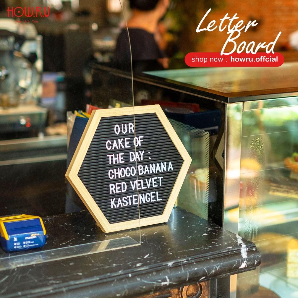 

Flash Sale HOW.R.U | Hexa Letter Board Sudah Include Huruf / Papan Nama Bayi / Papan Menu / Dekorasi Rumah Viral 28x30 cm