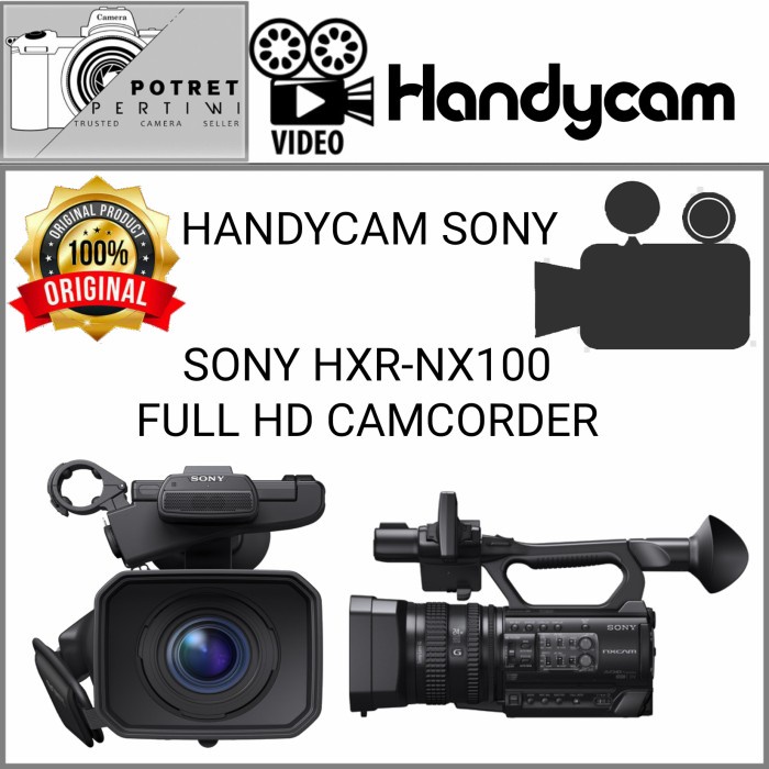SONY HXR-NX100 FULL HD / CAMCORDER SONY HXR-NX100 FULL HD NXCAM
