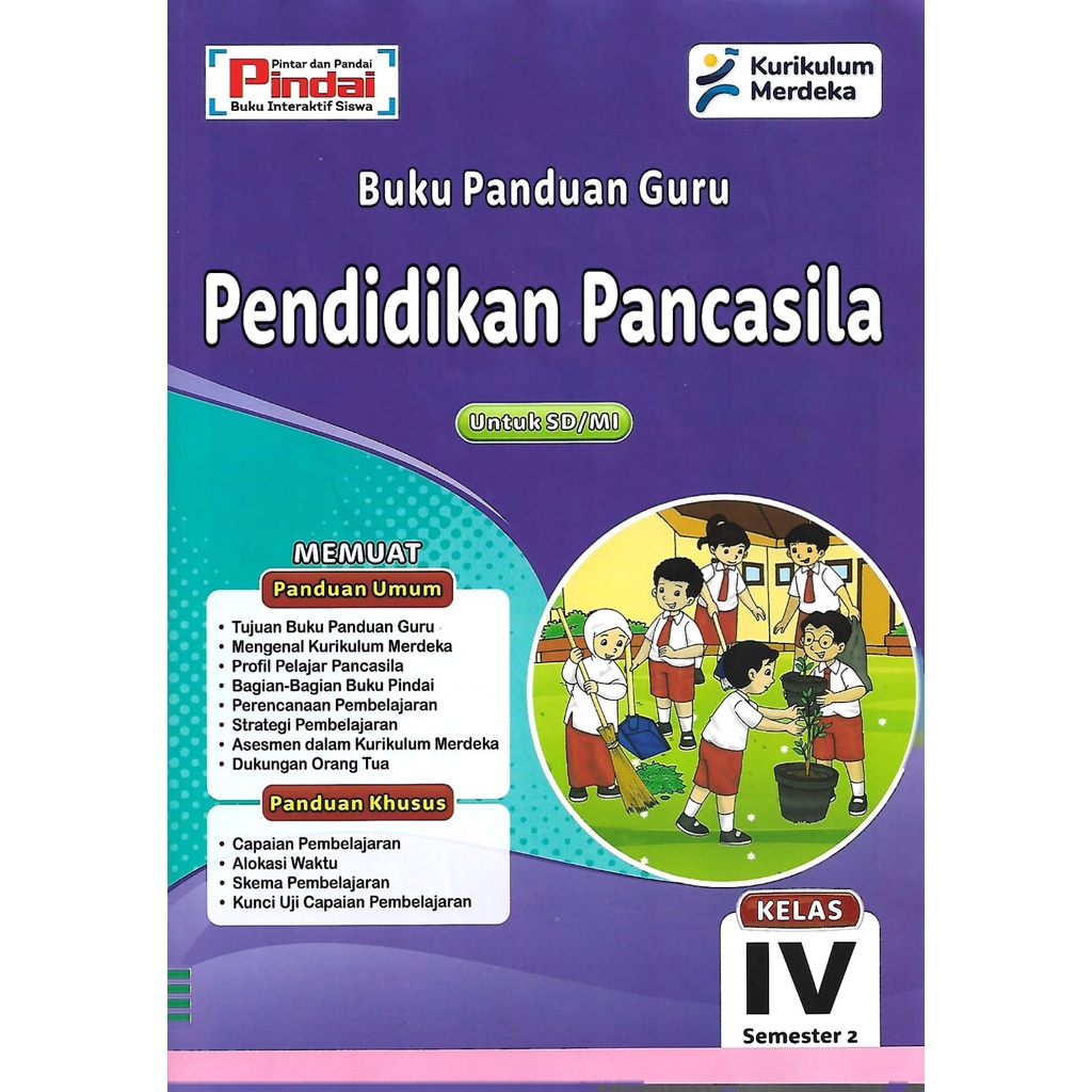 Buku Panduan Guru PKN Kelas 4 SD/MI Semester 2 Kurikulum Merdeka
